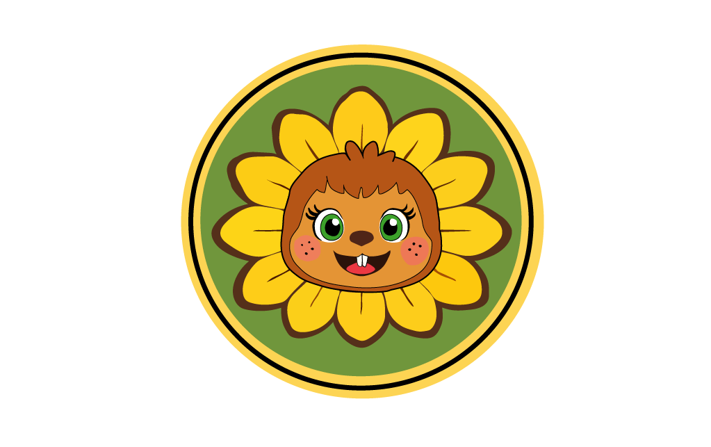cabeça de girassol